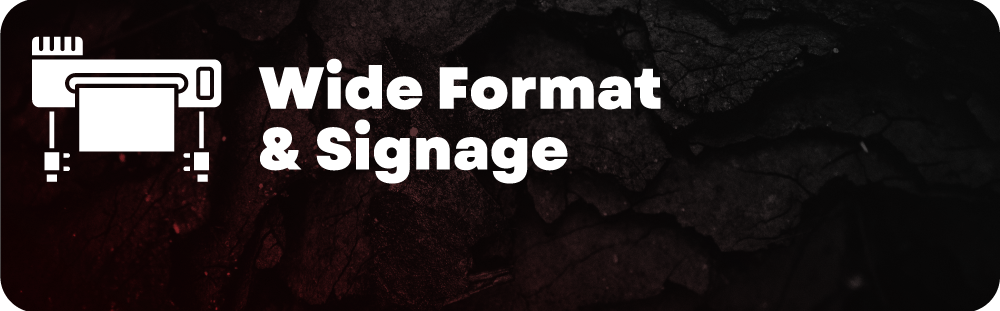 Wide Format and Signage Header